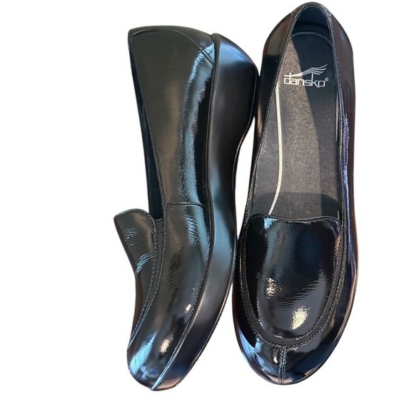 Dansko Debra Loafer EU 38 US US 7.5-8 Black Patent Leather Comfort Shoe Casual - Picture 3 of 11